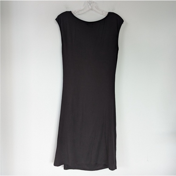 Kut From The Kloth Stitch Fix Mollee Classic Black Sleeveless Ruched Dress - Picture 3 of 8